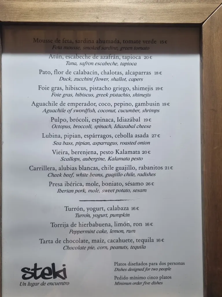 Menu_Steki Restaurante_Alicante/Alacant_image_1