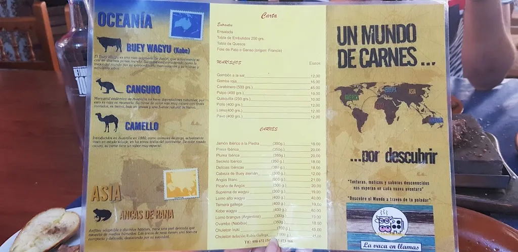 Menu_Restaurante la Vaca en Llamas_Jérez del Marquesado_image_2