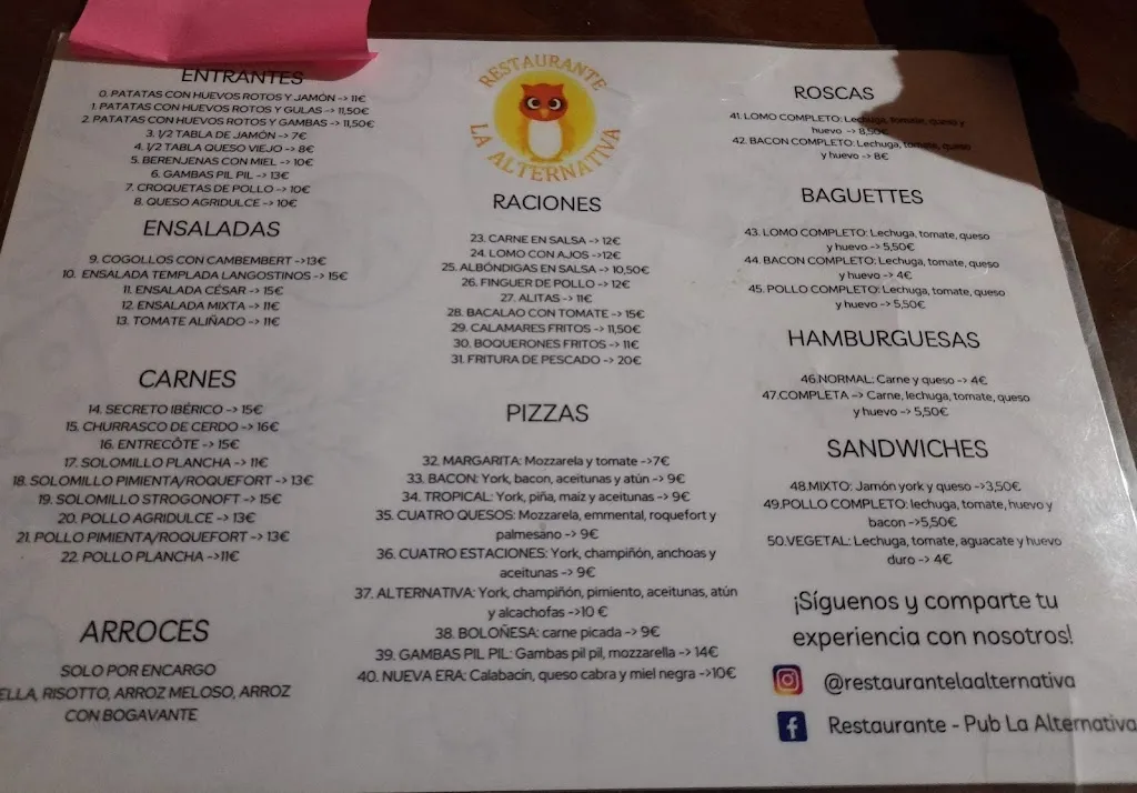 Menu_La Alternativa_Láchar_image_2