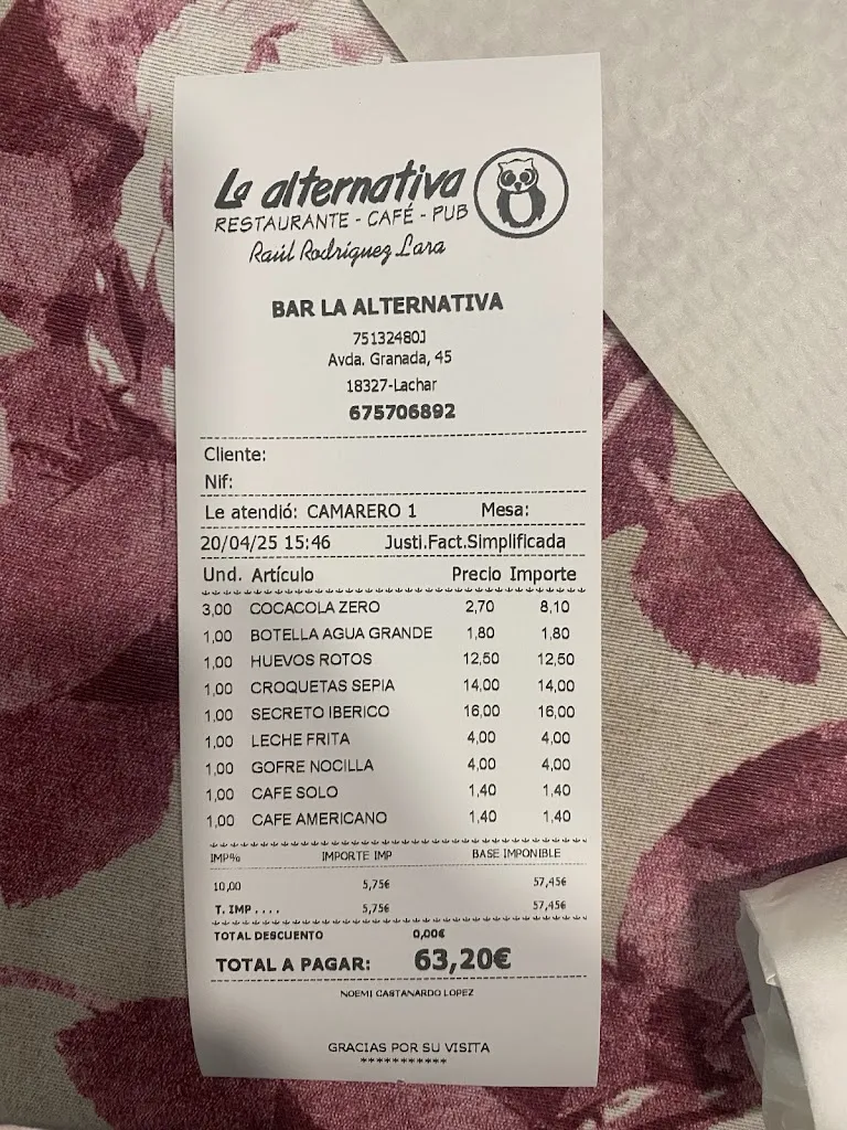 J_La Alternativa_Láchar_review