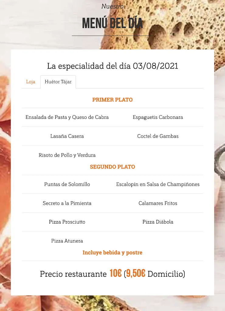 Menu_Restaurante Atracón Huétor Tájar_Huétor Tájar_immagine_1