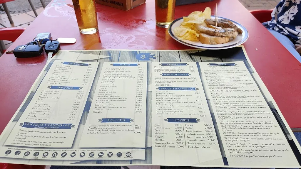 Menu_Café-Bar Las Tres Calles_Huétor Tájar_image_2