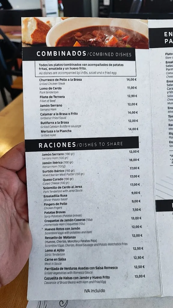 Menu_Área de servicio Vega Poniente_Huétor Tájar_image_2