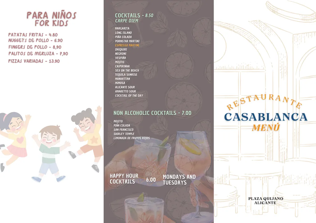 Menu_Tapas & paellas CASABLANCA Restaurante_Alicante/Alacant_immagine_2