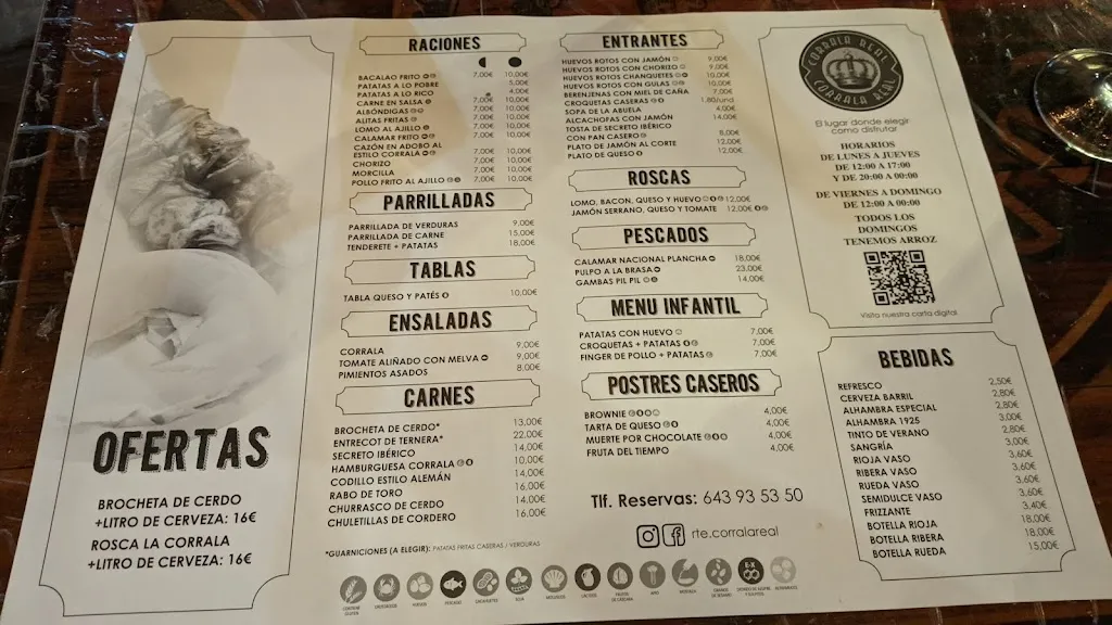 Menu_La Corrala Real_Huétor Vega_image_1