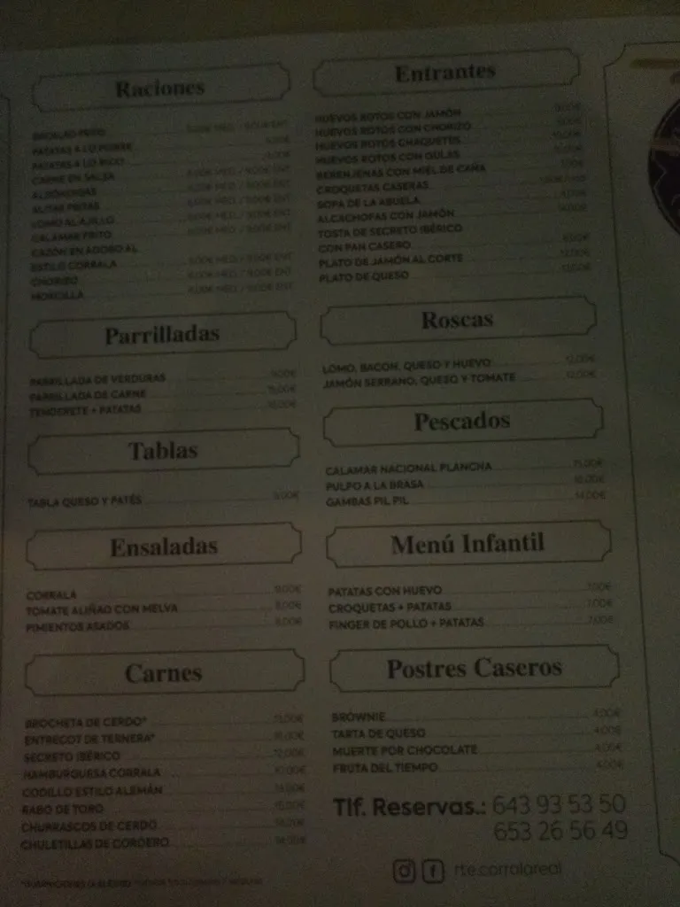 Menu_La Corrala Real_Huétor Vega_image_3