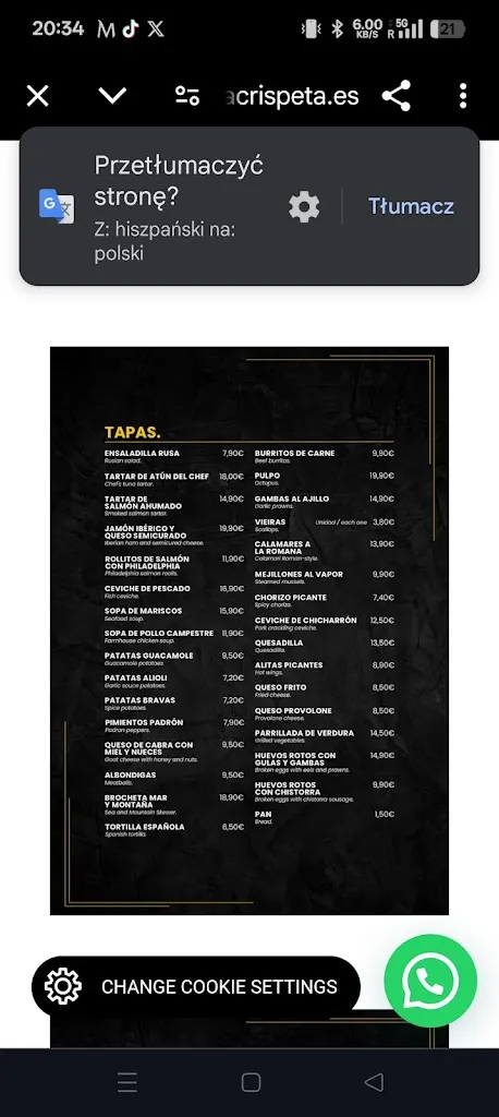 Menu_La Crispeta_Alicante/Alacant_image_2