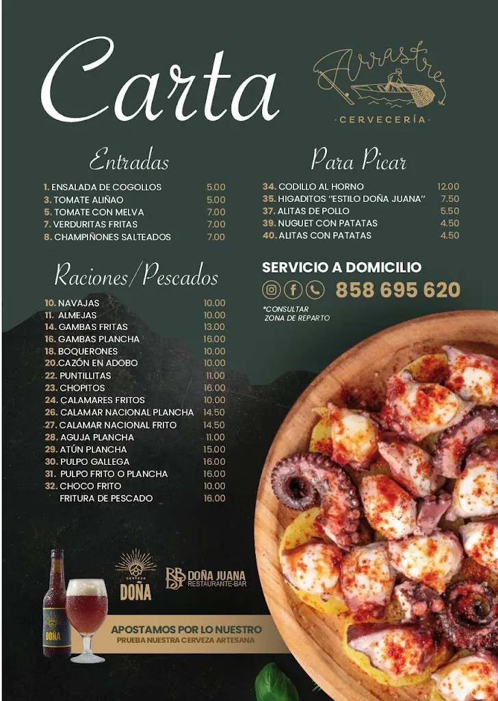 Menu_Doña Juana PESCAÍTO_Huétor Vega_immagine_1