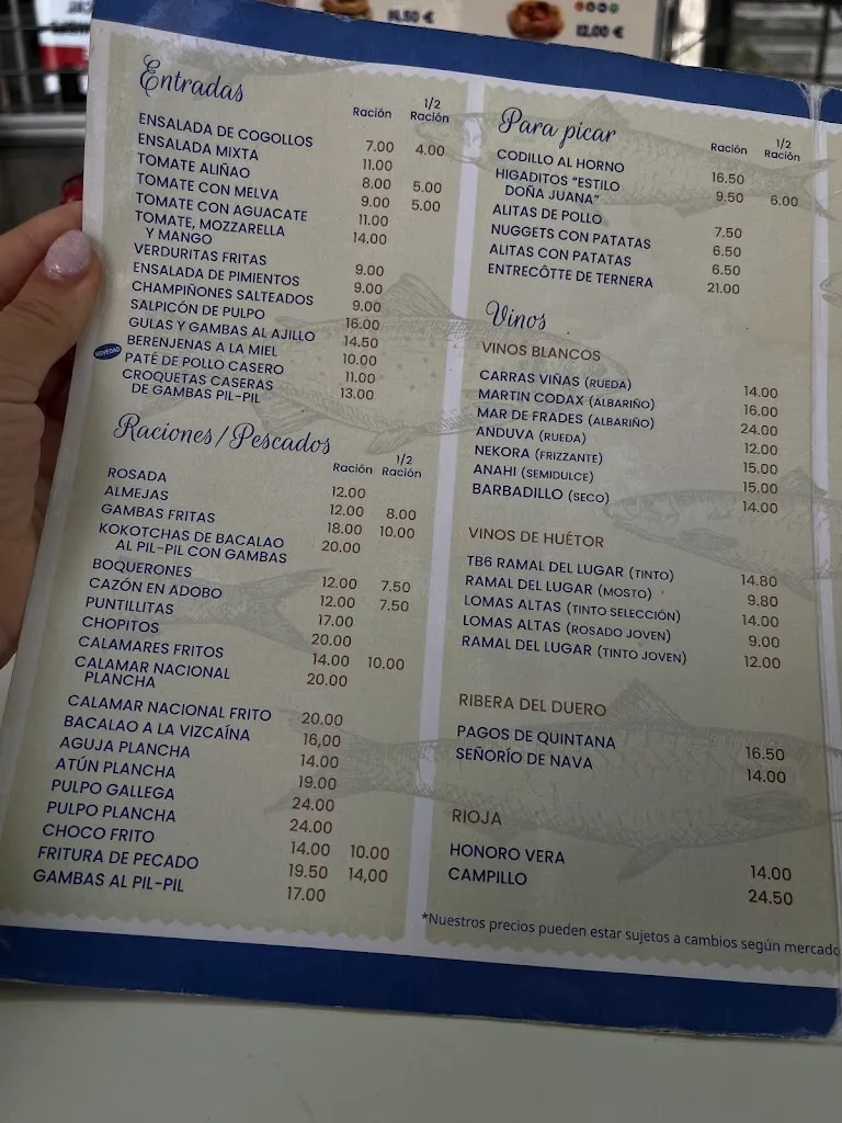 Menu_Doña Juana PESCAÍTO_Huétor Vega_immagine_2