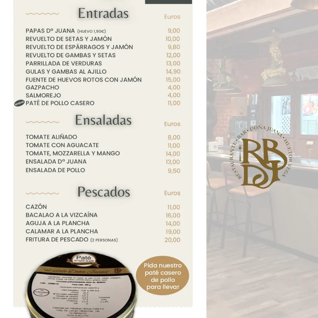 Menu_Restaurante-Pizzería | Doña Juana_Huétor Vega_image_2