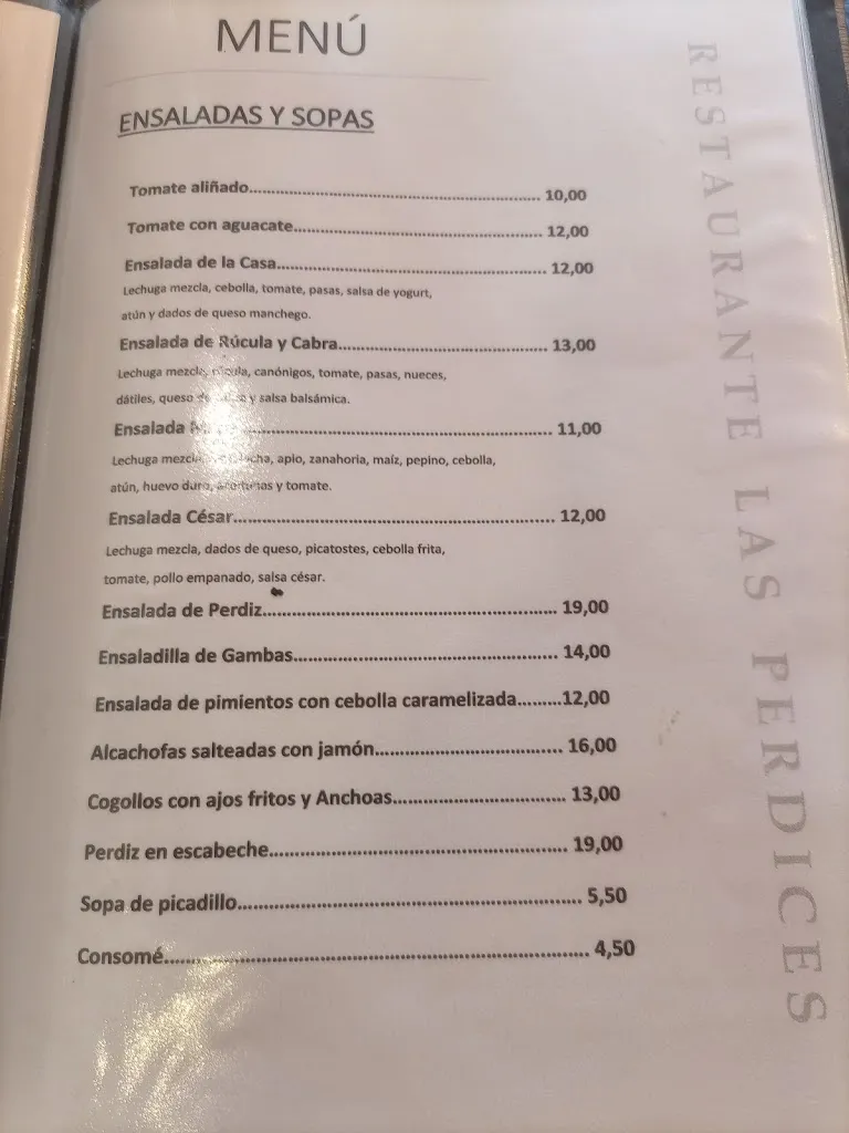 Menu_Restaurante Las Perdices I_Huétor Vega_image_1