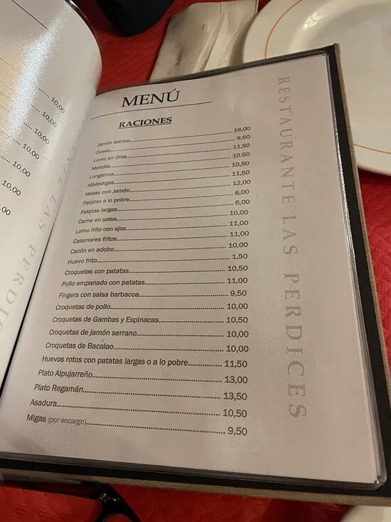 Menu_Restaurante Las Perdices I_Huétor Vega_image_3
