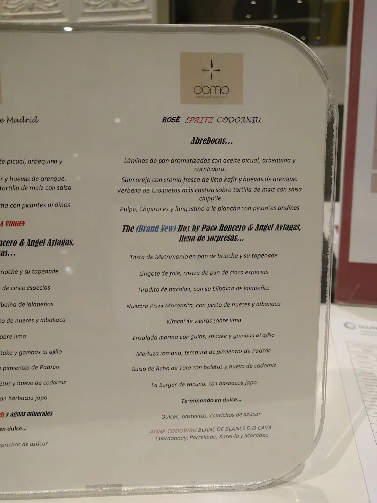 Menu_Restaurante Domo Abascal_Marchal_immagine_2