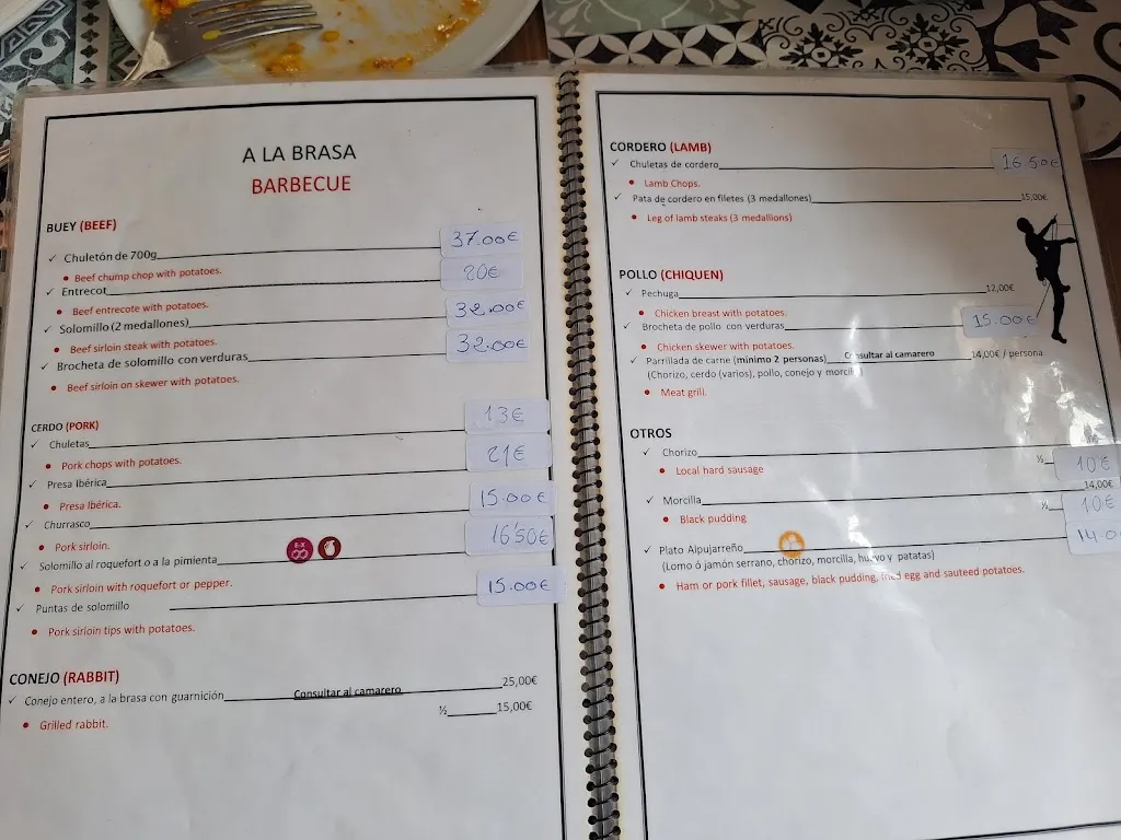 Menu_El Puntarrón_Monachil_image_3