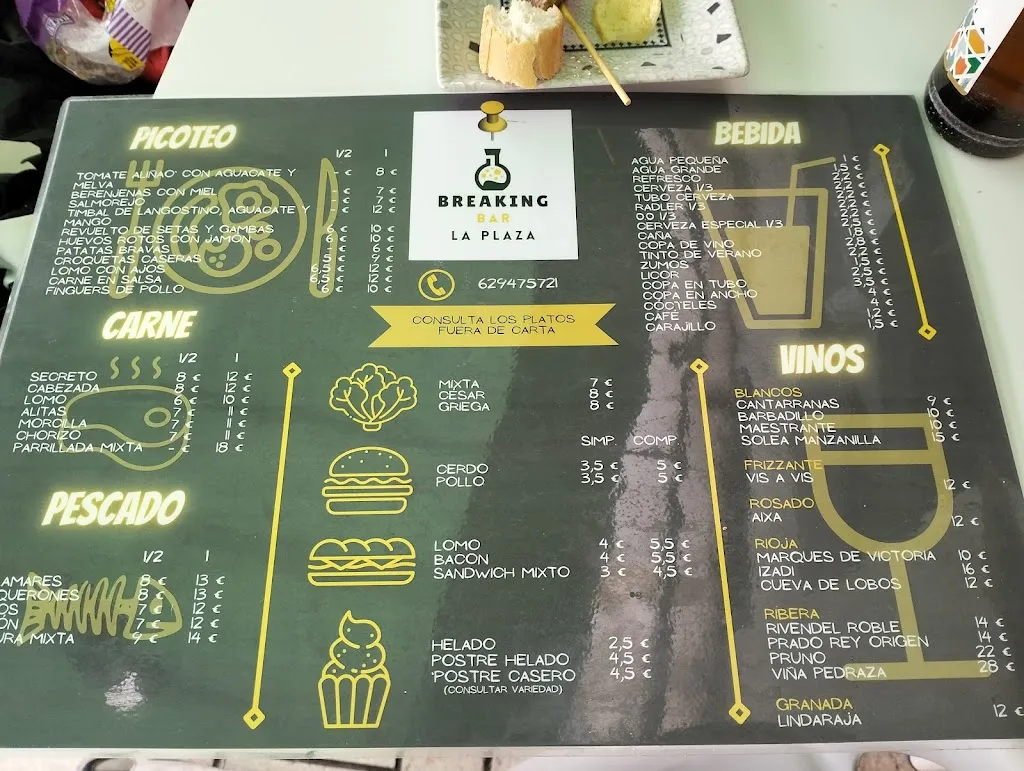 Menu_Breaking Bar La Plaza_Moclín_image_3