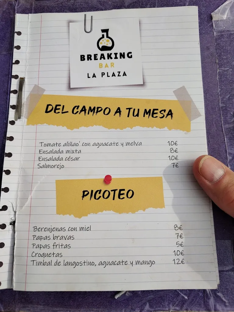 Menu_Breaking Bar La Plaza_Moclín_image_4