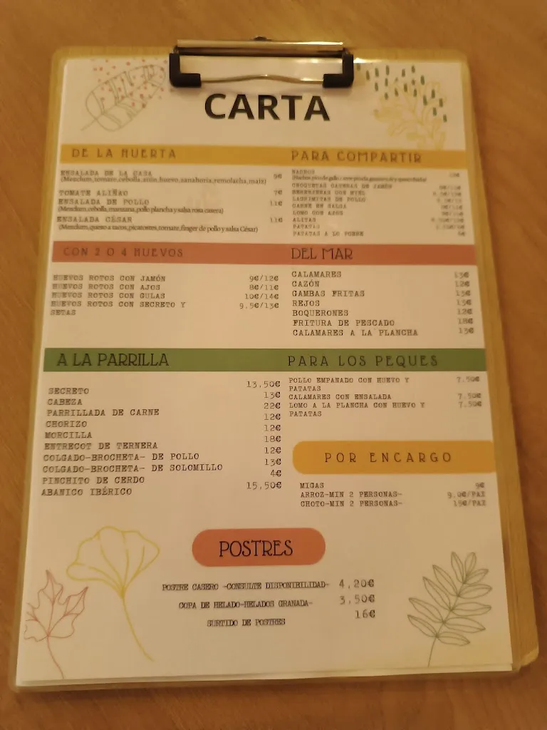 Menu_Casa Juani - Tradición y Sabor desde 1980_Moclín_image_1