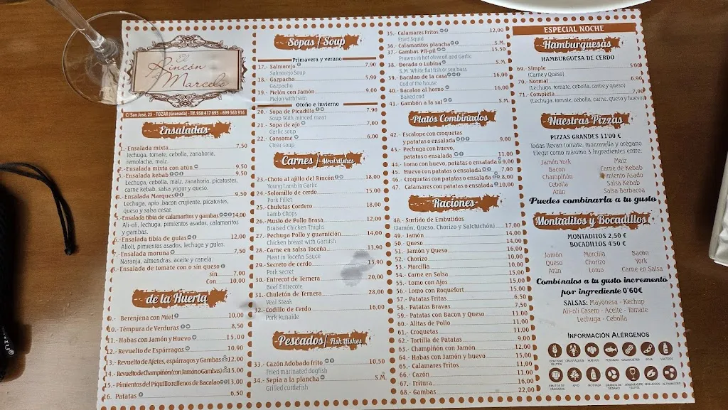 Menu_Rincón De Marcelo Restaurante_Moclín_image_1