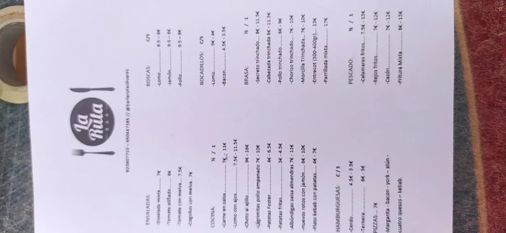 Menu_Bar La Ruta_Moclín_image_3