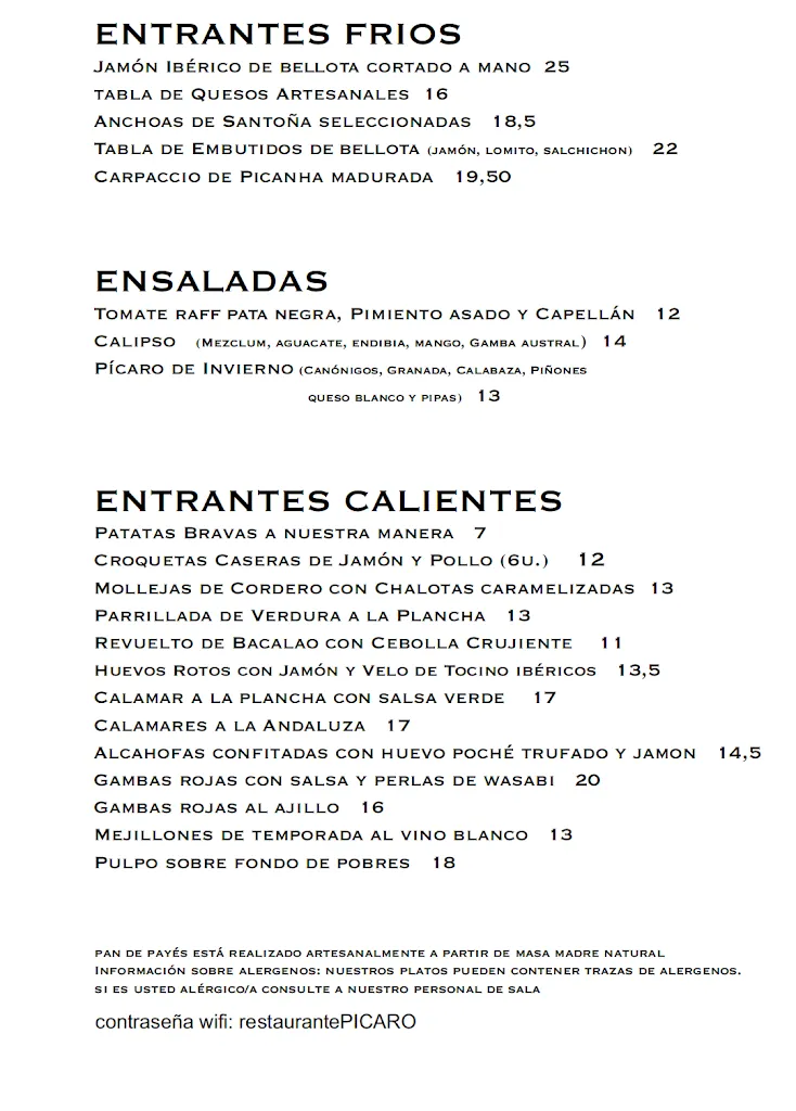 Menu_Picaro 1999_Alicante/Alacant_image_2