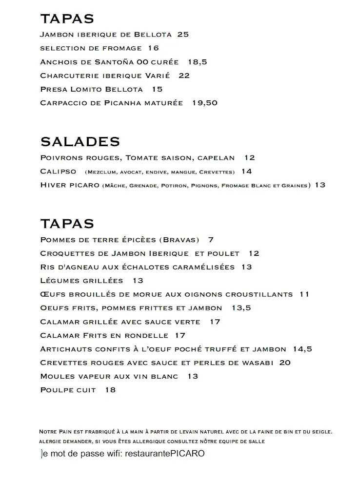 Menu_Picaro 1999_Alicante/Alacant_image_3