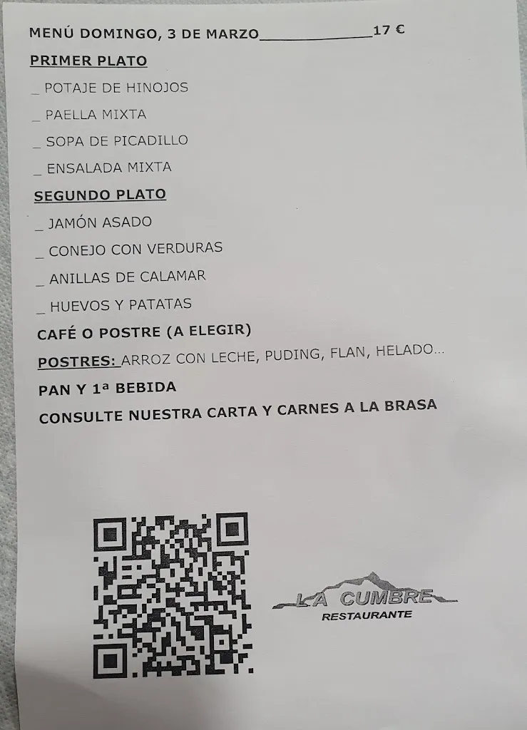 Menu_Restaurante La Cumbre Molvízar_Molvízar_image_3