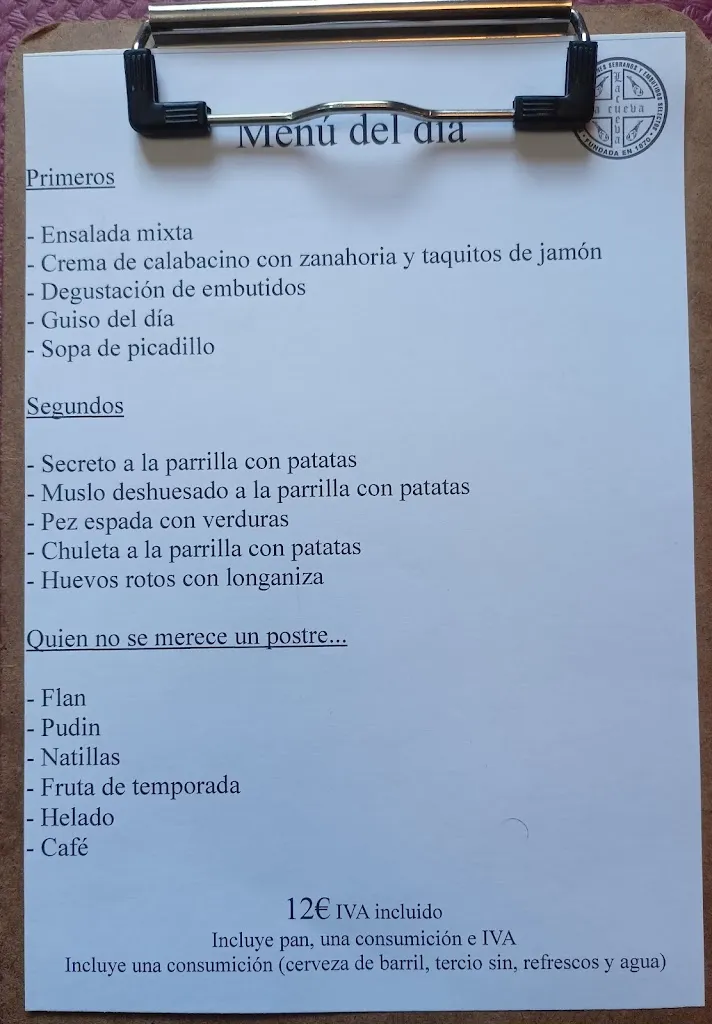 Menu_Restaurante La Cueva_Maracena_image_2