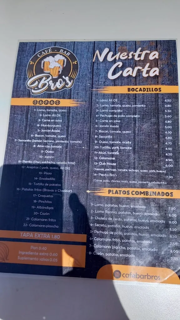 Menu_Café-Bar Bro's_Maracena_immagine_4