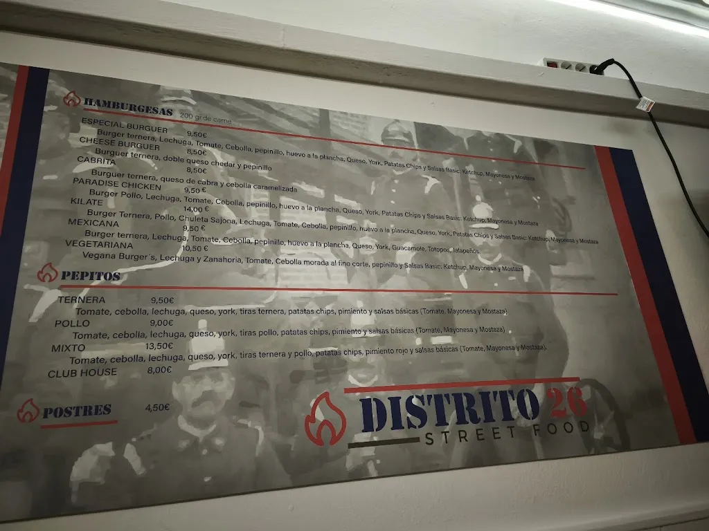 Menü_Distrito 26 Street Food_Maracena_Bild_2