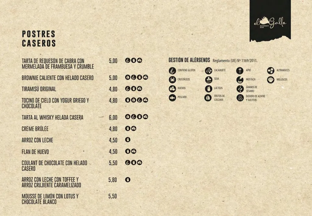 Menü_Restaurante El Gallo_Nívar_Bild_3