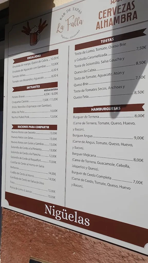 Menu_Bar La Plaza_Nigüelas_immagine_2