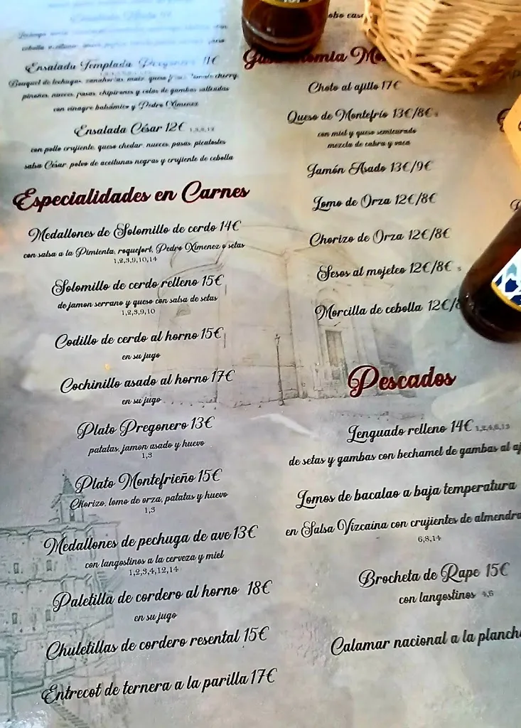 Menu_Restaurante El Pregonero_Montefrío_image_3