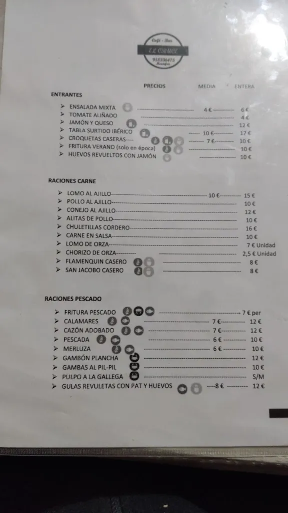 Menu_Bar El Cruce_Montefrío_image_1