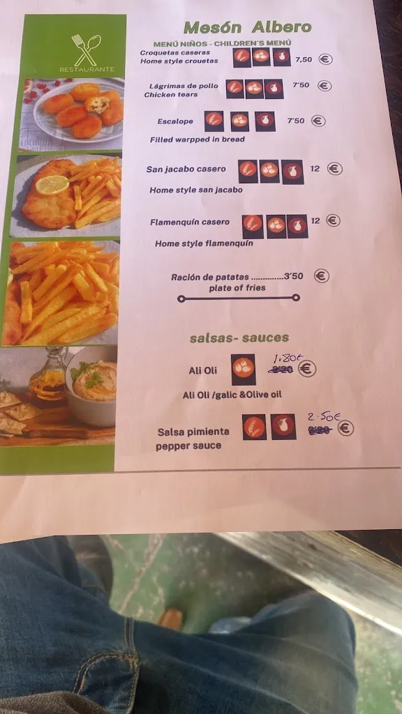 Menu_Mesón El Albero_Montefrío_image_3