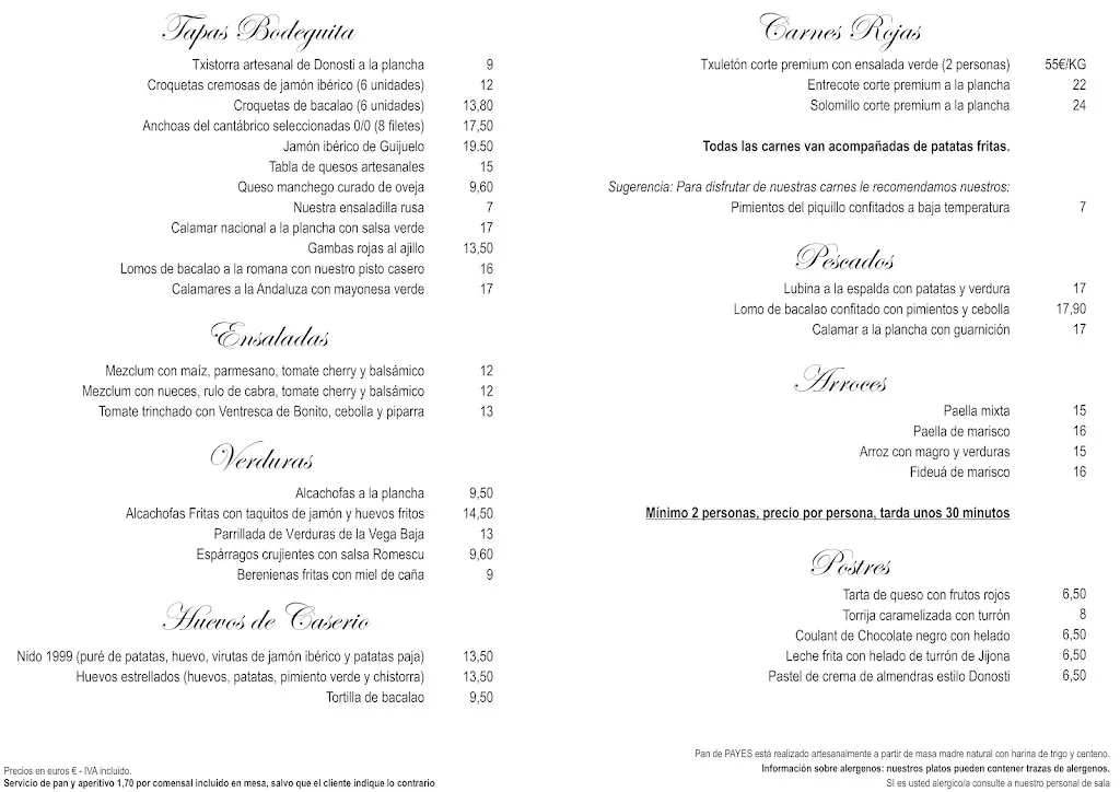 Menu_Bodeguita 1999_Alicante/Alacant_image_3