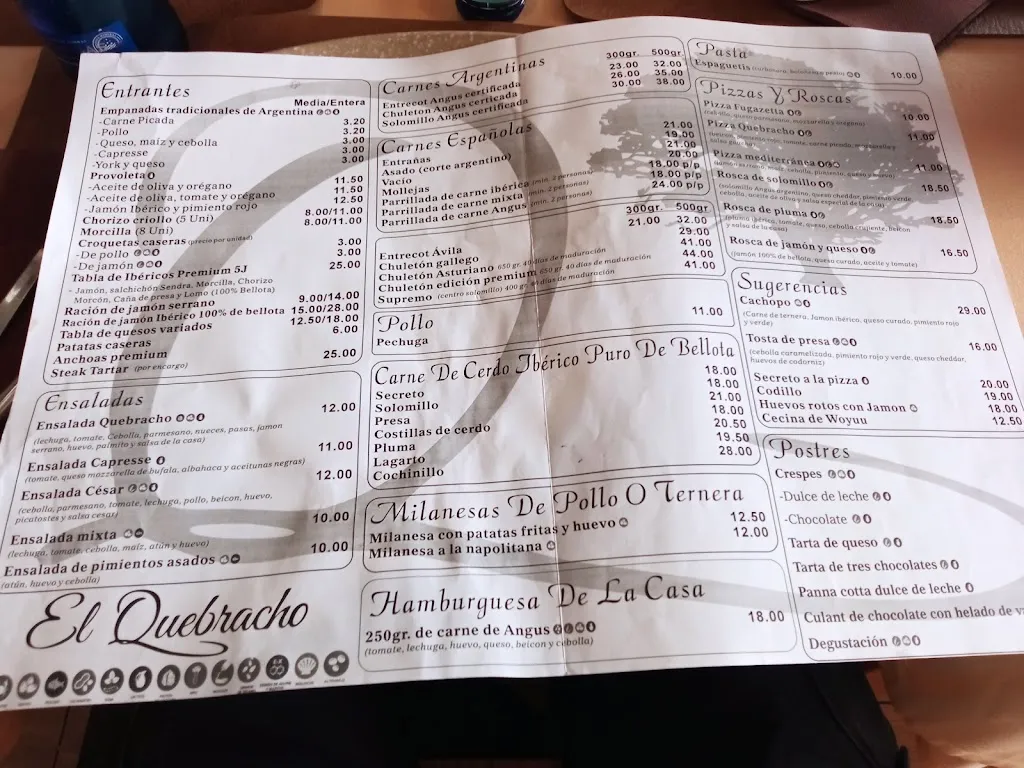 Menu_Restaurante El Quebracho_Motril_immagine_4