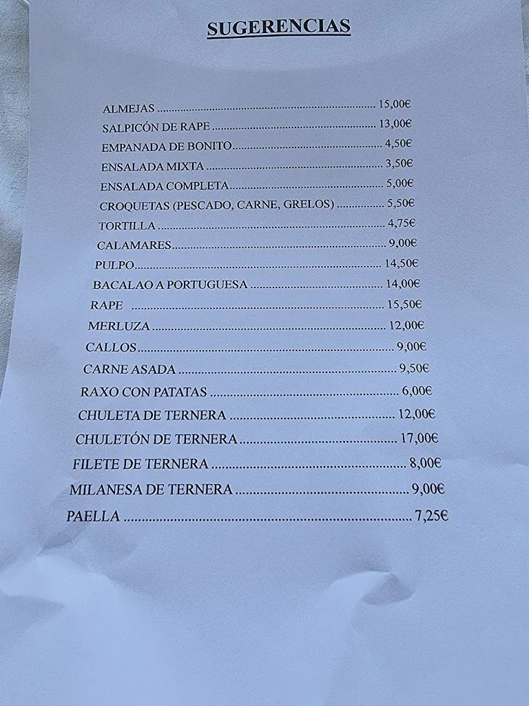 Menü_Restaurante Casa Germán _Cambre_Bild_1