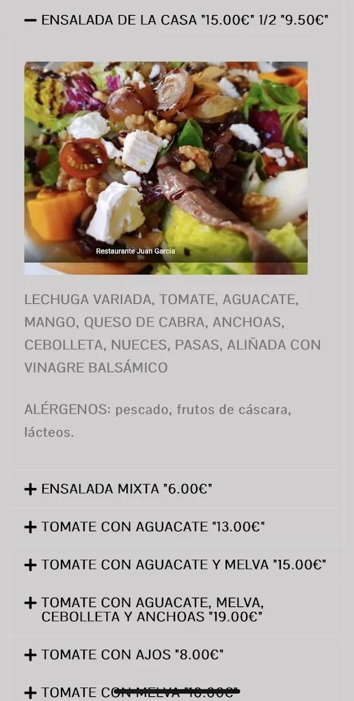 Menu_Restaurante Juan Garcia_Motril_immagine_4