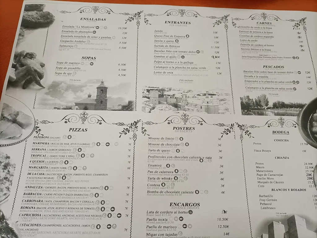 Menu_La Mimbrera_Orce_image_3