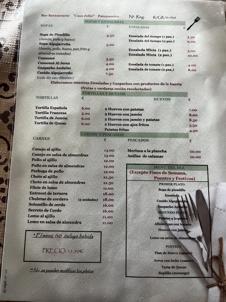 Menu_Casa Julio | Pampaneira_Pampaneira_image_2