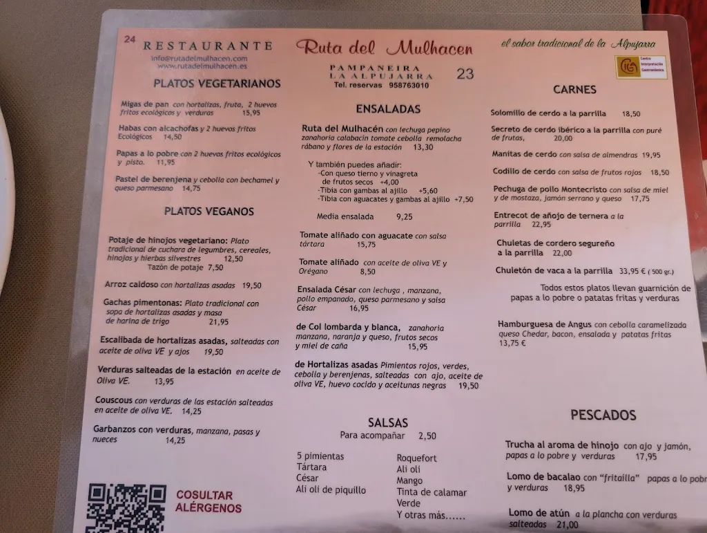 Menu_Restaurante Ruta del Mulhacén_Pampaneira_immagine_4