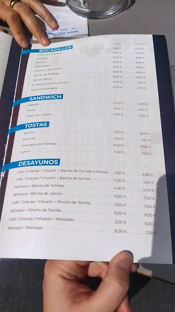 Menu_El Porto_Pinar El_image_2