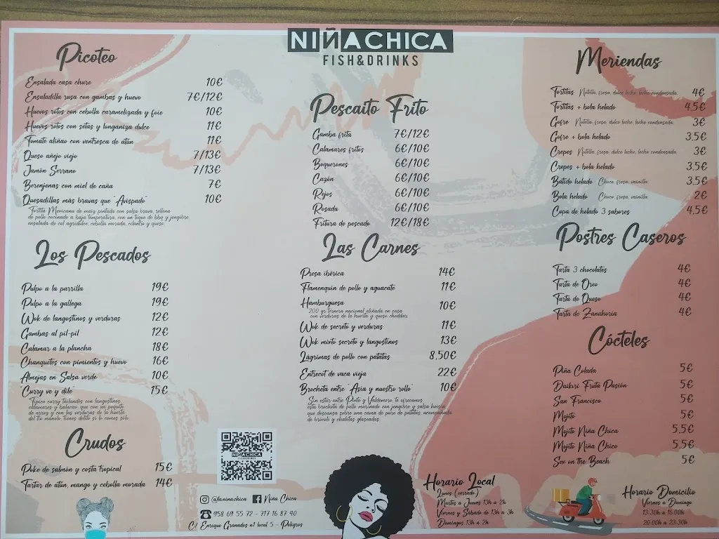 Menu_Restaurante Niña Chica Fish&Drinks_Peligros_image_1