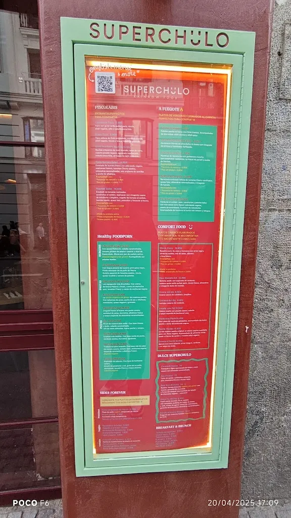 Menu_Superchulo Canalejas | Restaurante Comida Sana_Peligros_image_1