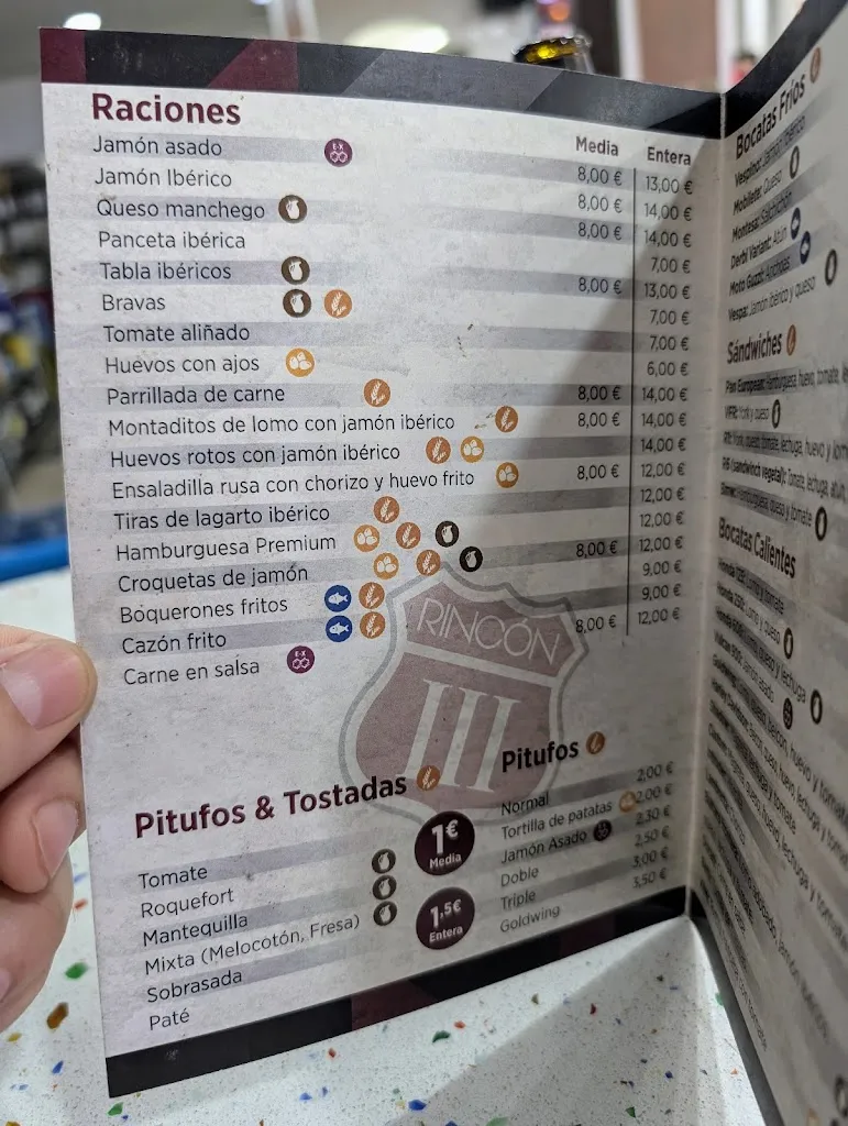 Menu_Bar restaurante Rincon III_Peligros_image_1