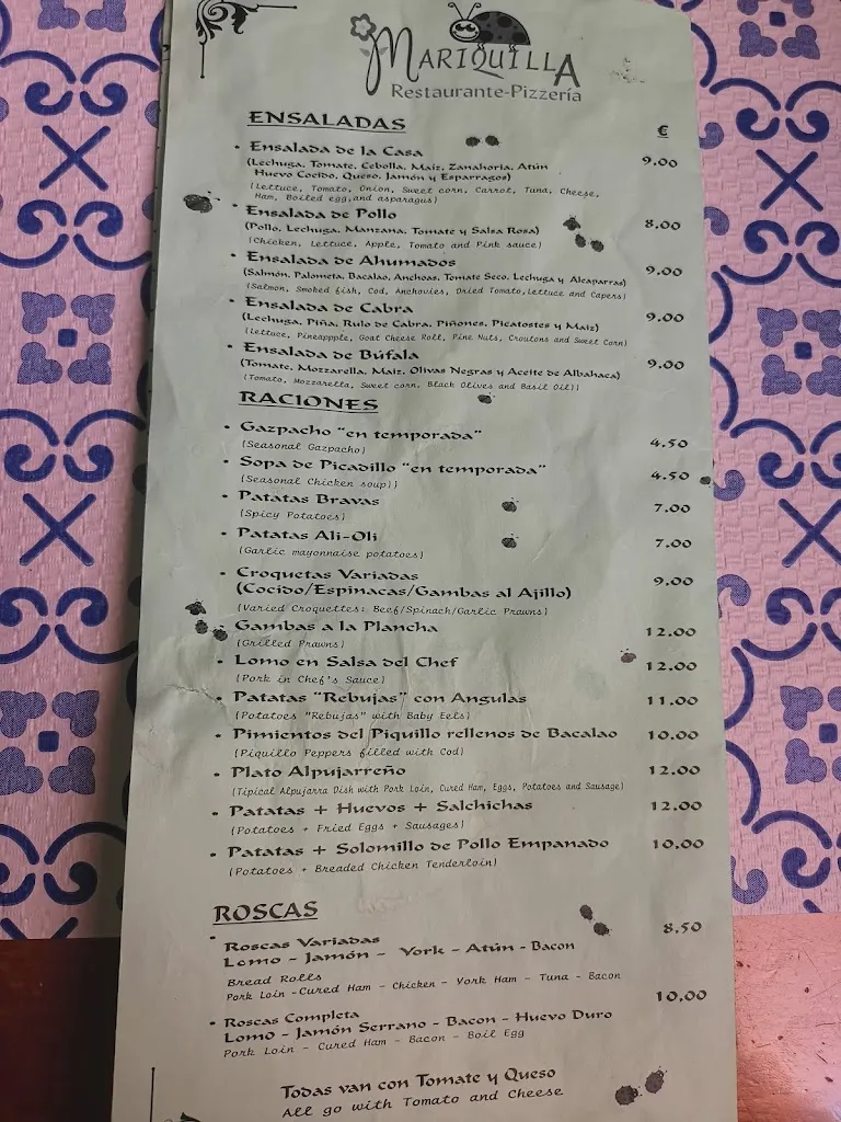 Menu_Restaurante Pizzería Mariquilla_Órgiva_image_3