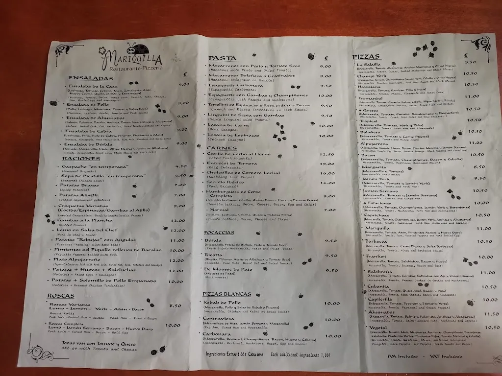 Menu_Restaurante Pizzería Mariquilla_Órgiva_image_4