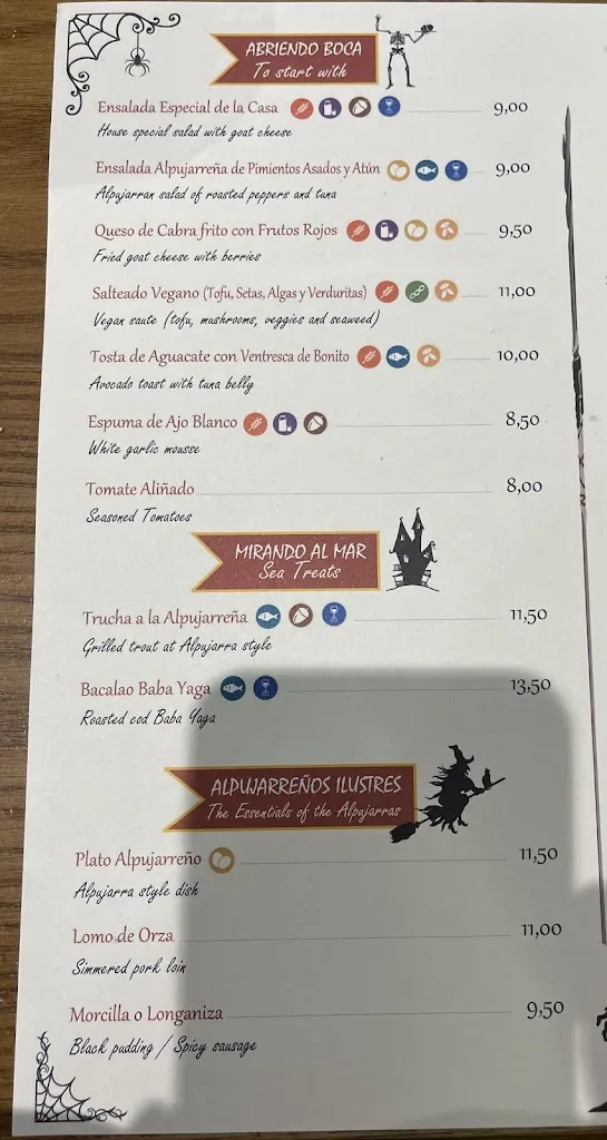 Menü_Taberna Romero_Órgiva_Bild_4
