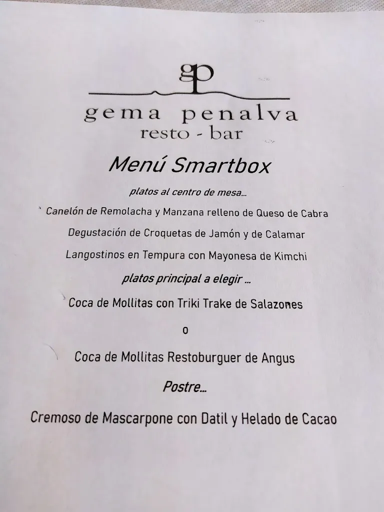 Menu_Restaurante en Alicante Gema Penalva_Alicante/Alacant_image_1