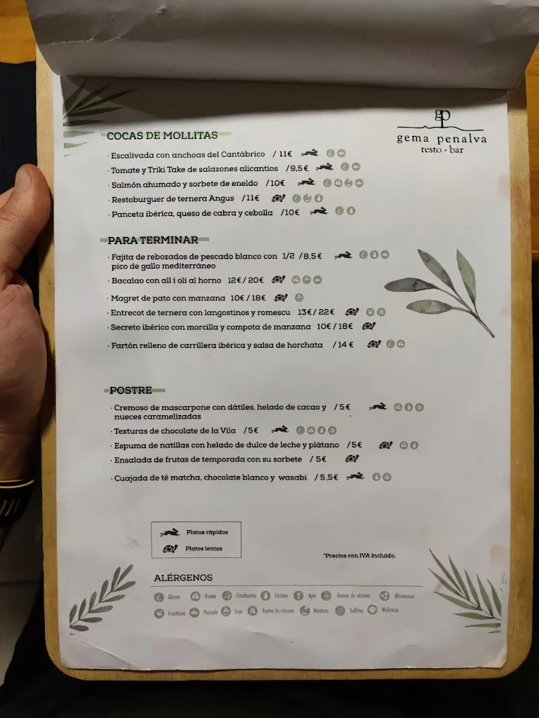 Menu_Restaurante en Alicante Gema Penalva_Alicante/Alacant_image_2